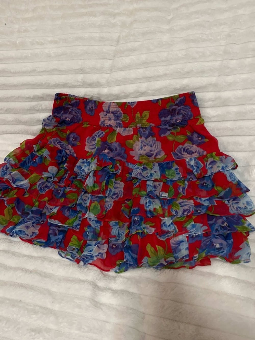 Vintage Abercrombie and fitch Floral Ruffle Skirt PERFECT CONDITION